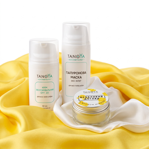 Комплект Увлажнение Maxi и SPF защита с подарком: крем увлажняющий SPF 20 50 мл + гиалуроновая маска эко-филлер 100 мл фото - TANOYA