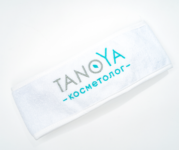 Повязка на голову TANOYA-косметолог (8,5х55 см) фото - TANOYA